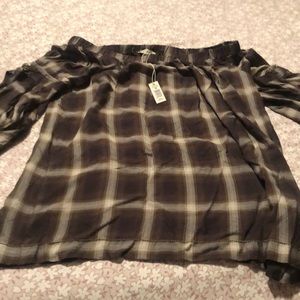 Pretty off the shoulder blouse.